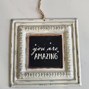 Charming Cream and Black Inspirational Frame